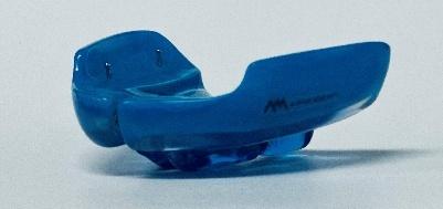 ApnoDent hybrid mandibular advancement appliance close-up view